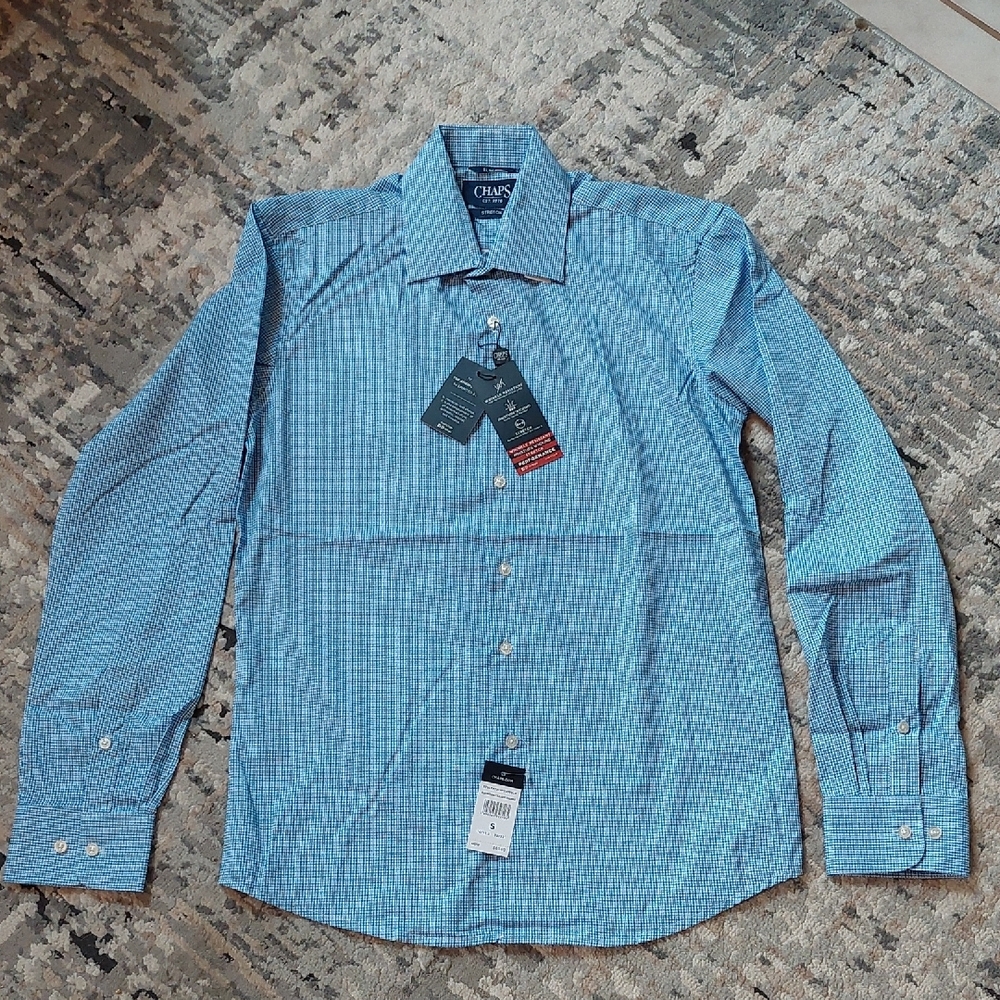 Chaps Blue Checkered Men's Shirt